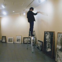 搬入 展示作業