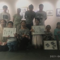 子供達も元気に展覧会に参加しました