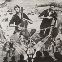 早春譜・命の輝き　50号